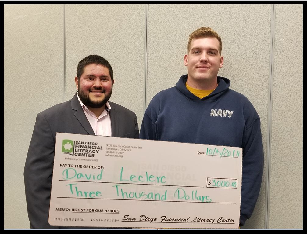 SDFLC Awards Navy Seaman $3,000